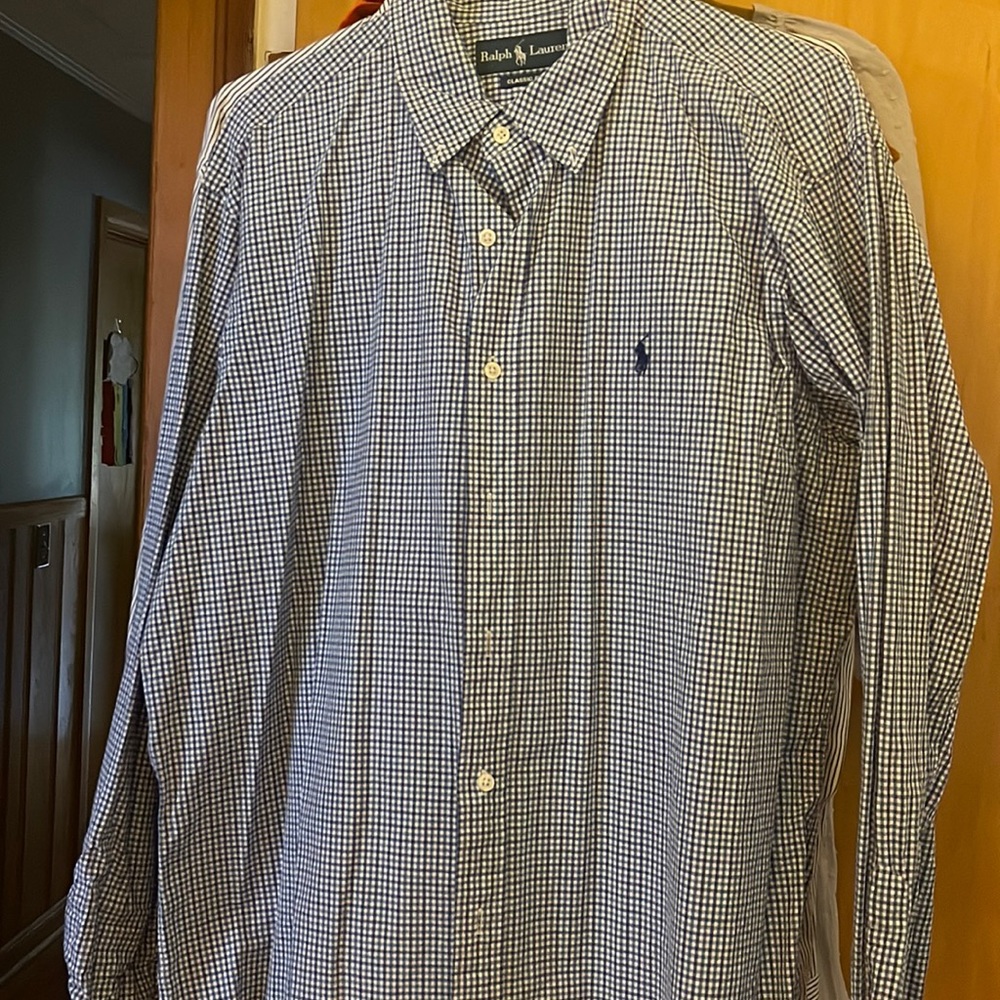 Polo long sleeve dress shirt XL